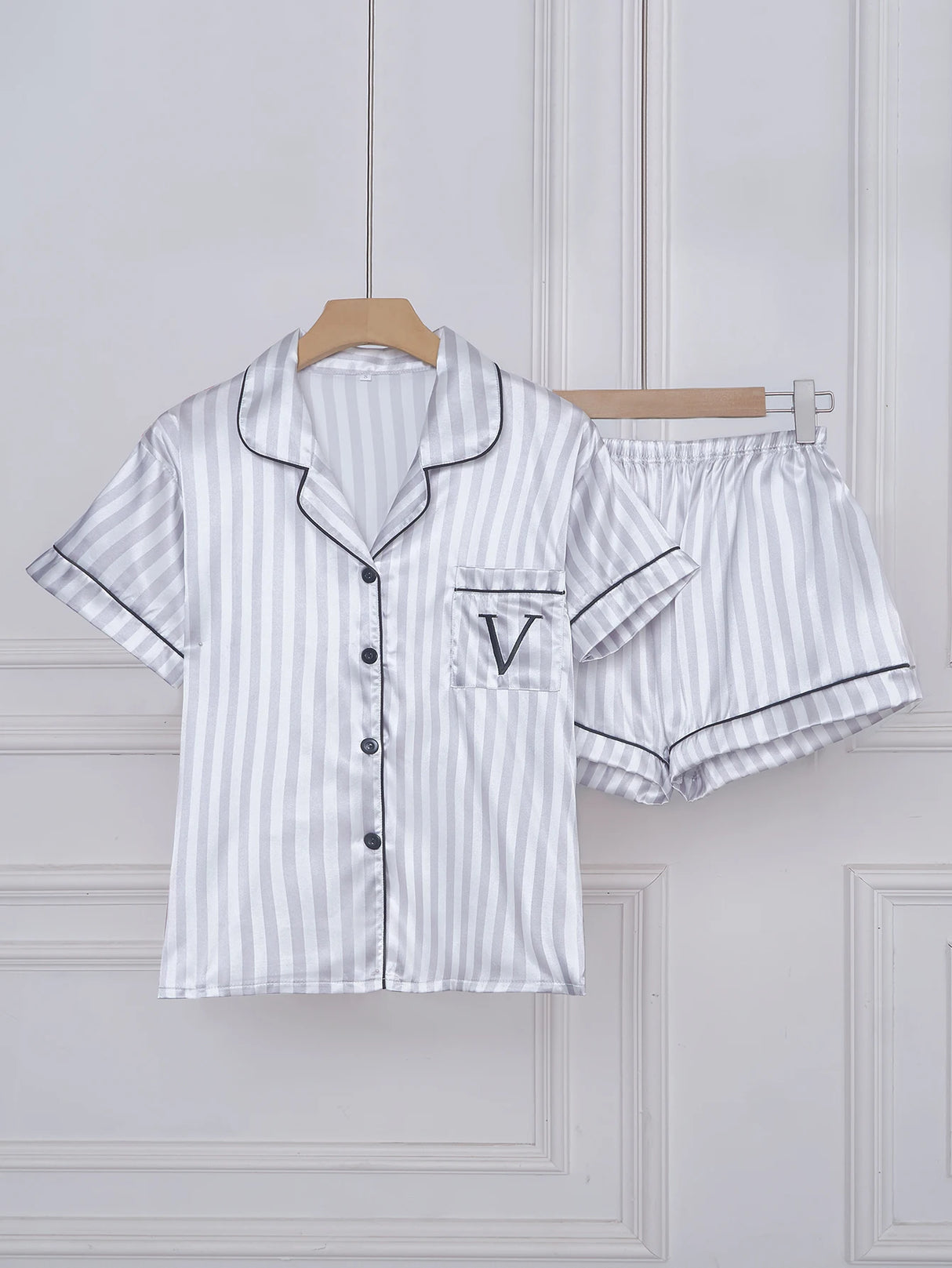 Women Satin Short Pajama Set