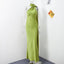 Luxe Satin Halter Evening Gown