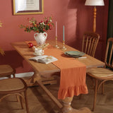 Christmas Orangered Table Runner