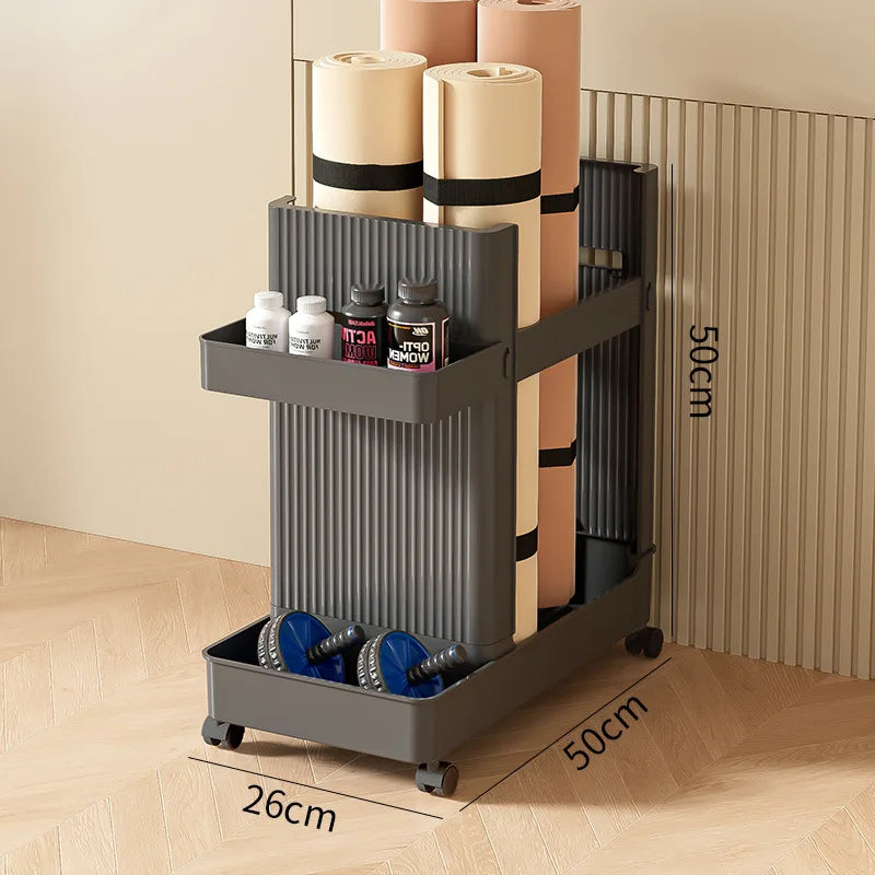 Slim Home Storage Cart Rack