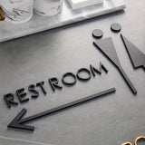 Luxury Acrylic Washroom Sign