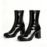 Classic Block Heel Ankle Boots
