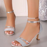 Open Toe Thin Heels – Luxury Party Sandals
