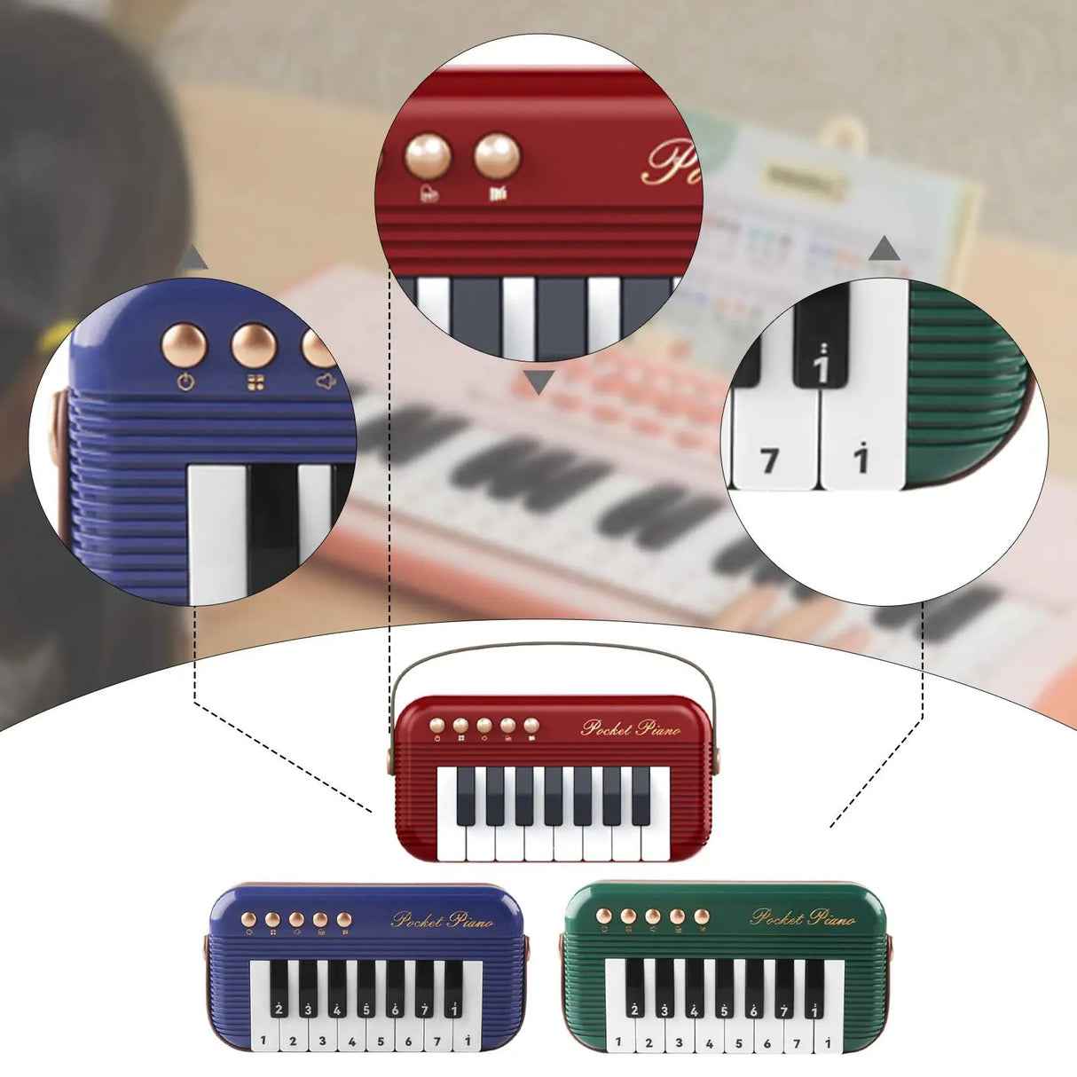 Kids Mini Piano Keyboard Learning Toy