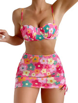 3PCS Push-Up Bikini Set