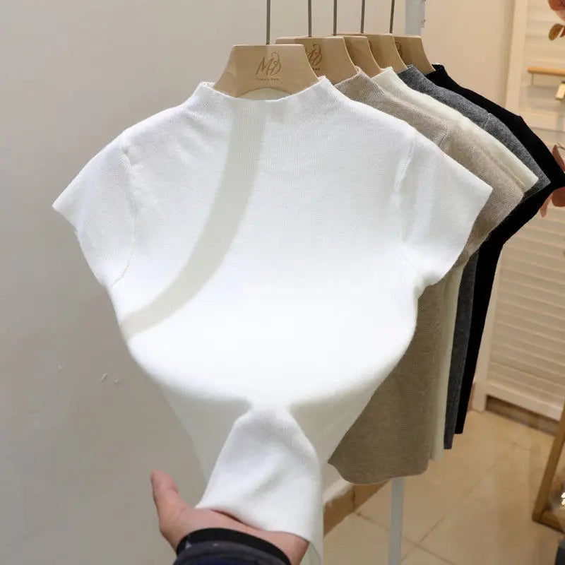 Women's Slim Solid Turtleneck Sweater