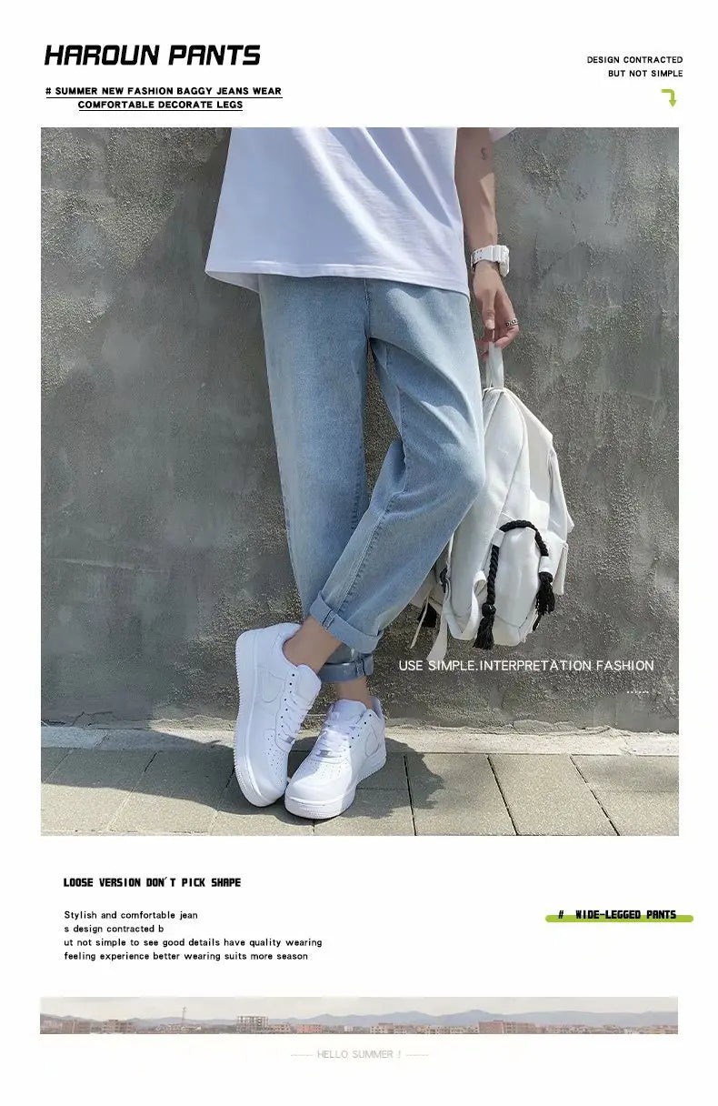 Men’s Simple Straight Denim Jeans