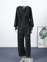 Women's Plaid 2 Piece Set