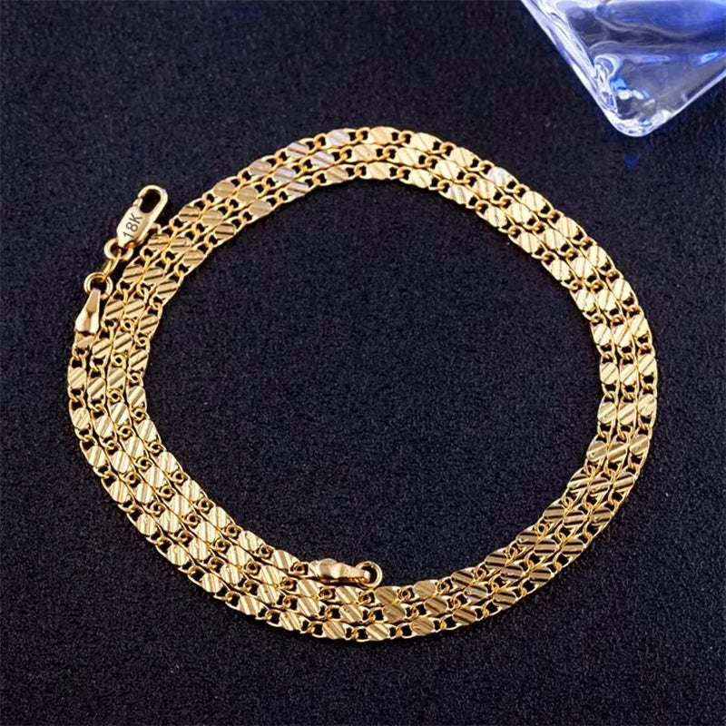 18K Gold Chain Necklace