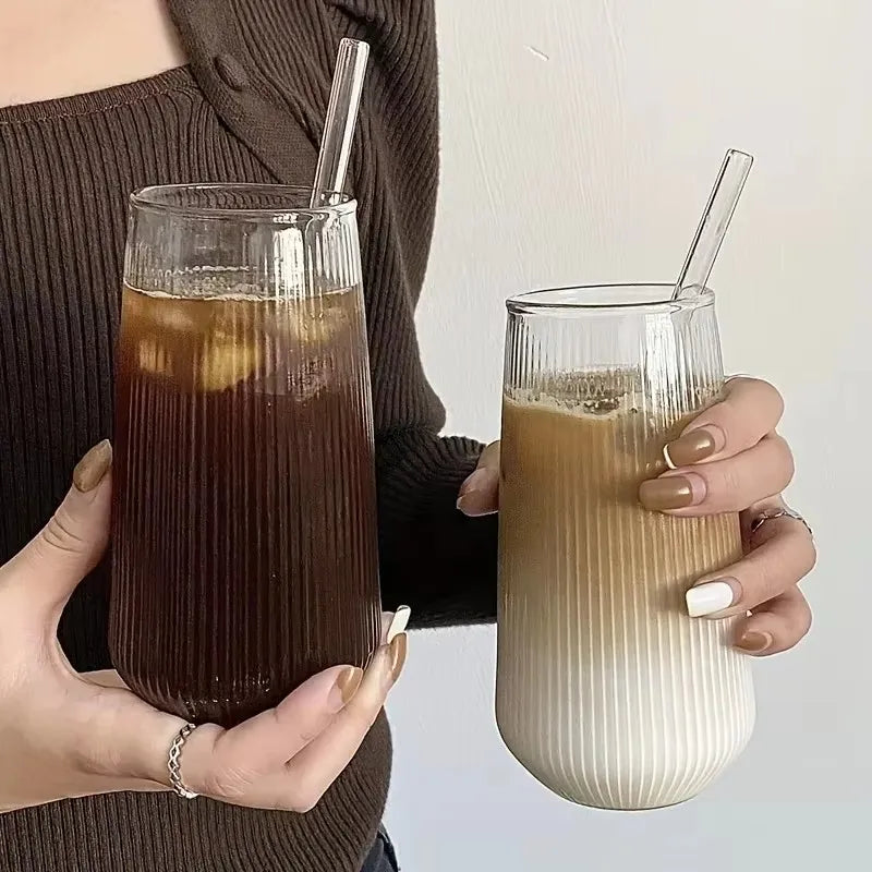 Stripe Glass Cup 500ml