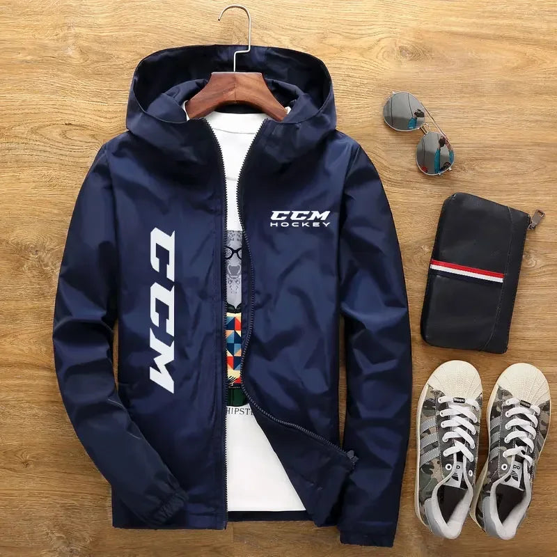 Men Lightweight Hooded Casual Jacket