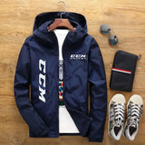 Men Lightweight Hooded Casual Jacket