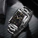 Luxury Square Gold Quartz Couple Watches