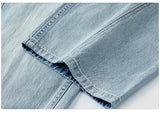 Women Vintage Cotton Wide Leg Jeans