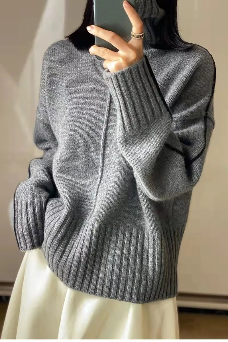Women's Cashmere Turtleneck Sweater