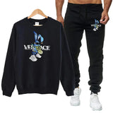 Men's Printed Sweatshirt Tracksuit