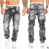 Men’s Hip-Hop Straight Stitch Jeans
