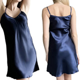 Women Satin V-Neck Sleep Nightie