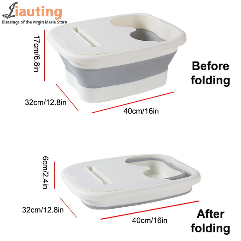 Foldable Footbath Massage Bucket