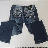 Miss Me Y2K Rhinestone Wide Jeans