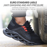 Women Safety Shoes Large Size Steel Toe Sneakers