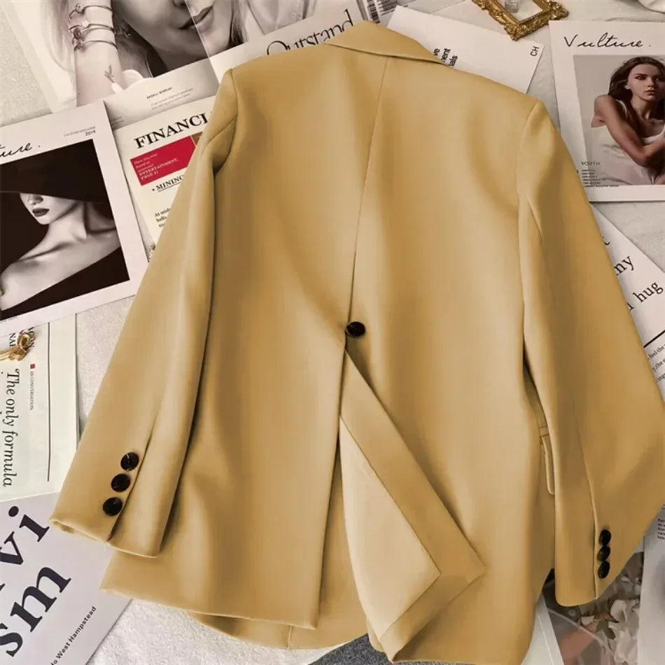 TrendyCore™ – Streetwear Office Blazer (Long Sleeve, Korean Fit, 2025 Vibe)