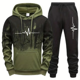 Men's Casual Jogging Tracksuit Set