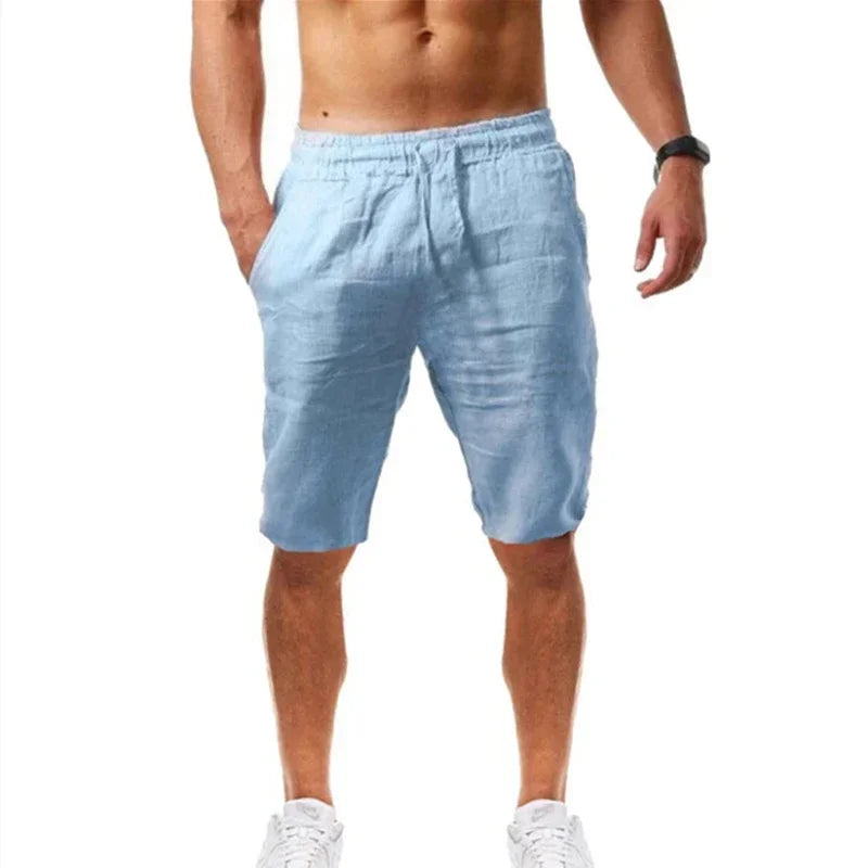 Men Cotton Linen Jogger Pants
