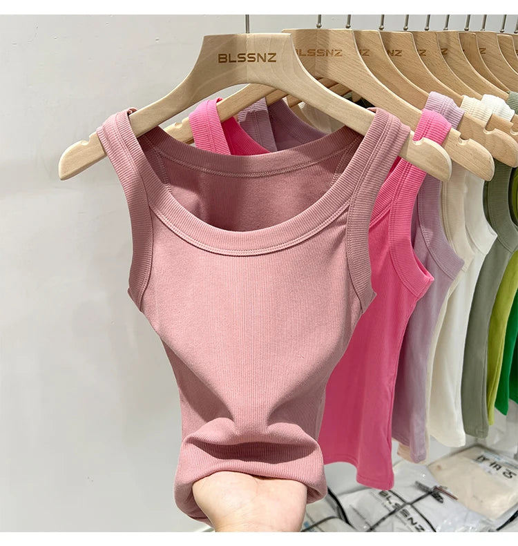 Basic Ribbed Tank Top