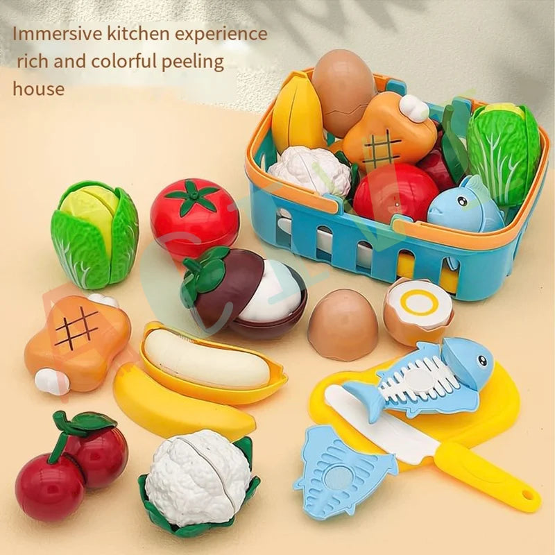 Kids Pretend Play Kitchen Food Set
