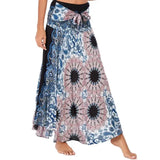 Women Vintage Plaid Button Midi Skirt