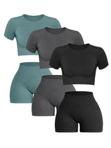 Women Seamless Ribbed Sports Set