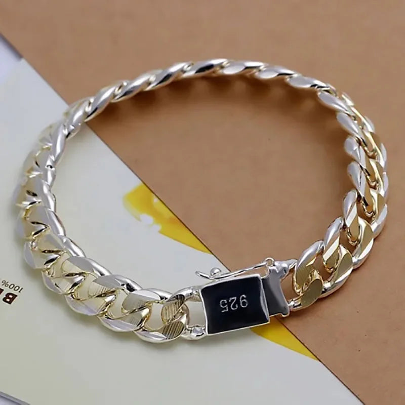 925 Sterling Silver Chain Bracelet