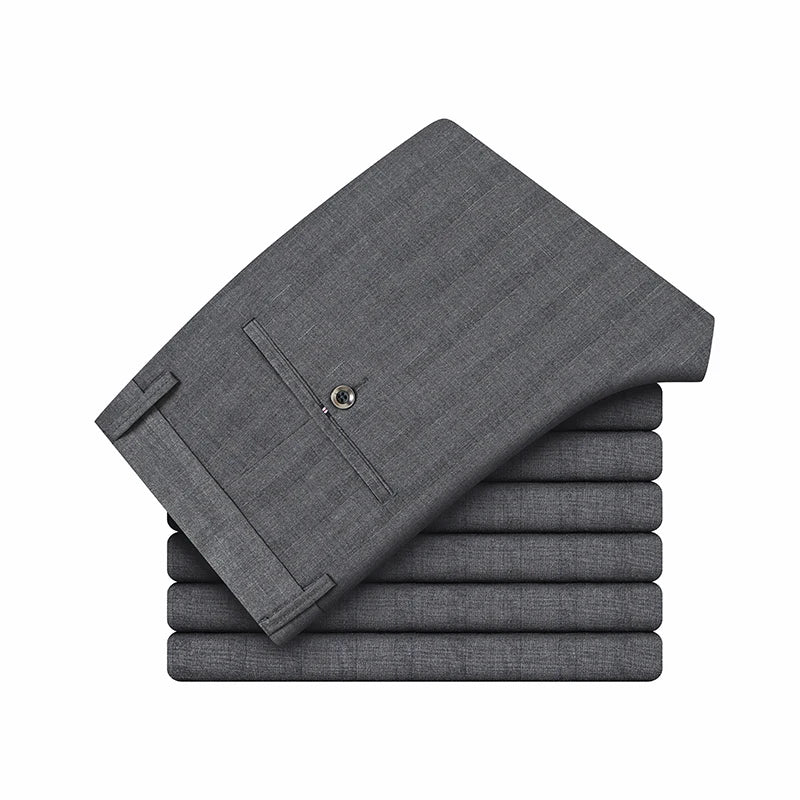 Men Striped Business Shorts