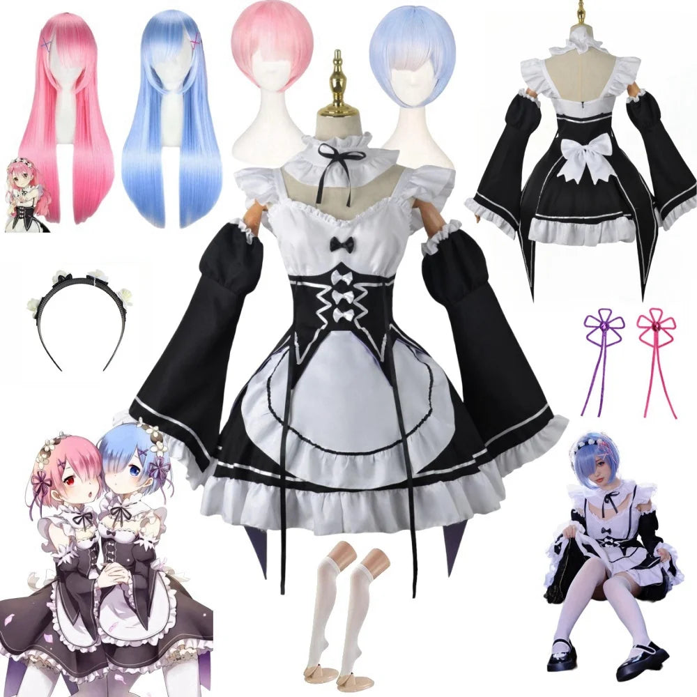 Ram & Rem Maid Cosplay Dress