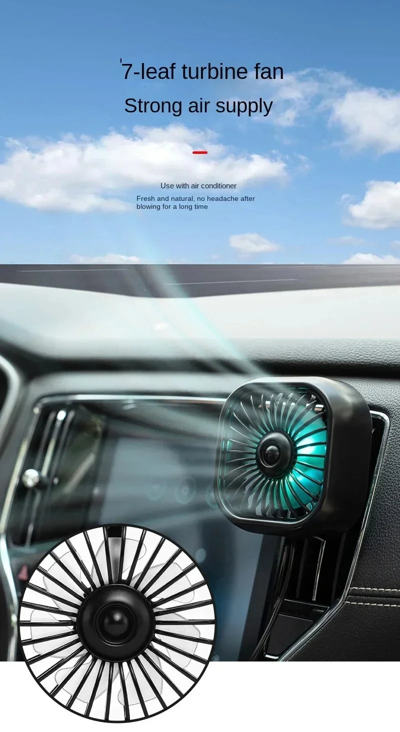 Car Air Outlet Mini USB Fan