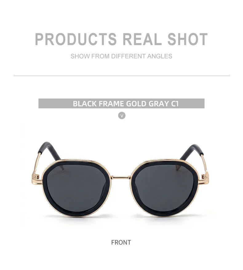 Vintage Round Metal Sunglasses