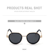 Vintage Round Metal Sunglasses