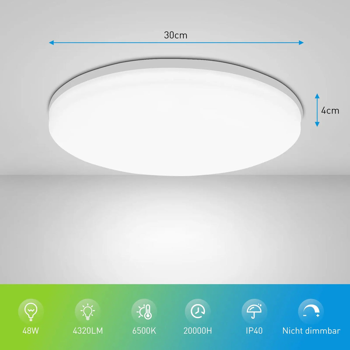 Round LED Ceiling Light Fixture