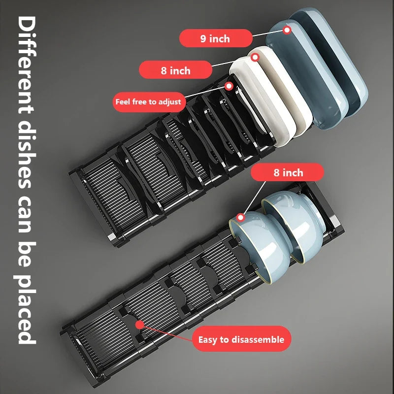 Built-In Cabinet Dish Storage Rack