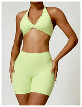Women High Waist Yoga Fitness Shorts