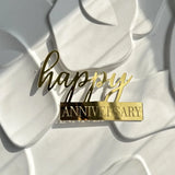 Happy Birthday Acrylic Cake Topper