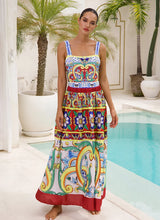 Vintage Print One Piece