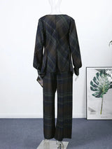 Women's Plaid 2 Piece Set