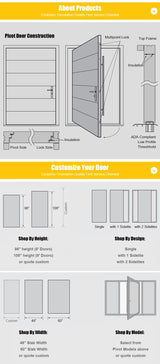 Modern Aluminum Pivot Door