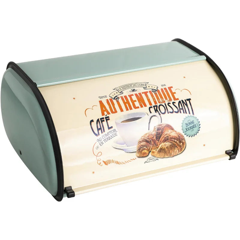 Metal Bread Box with Lid