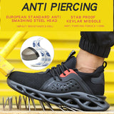 Women Safety Shoes Large Size Steel Toe Sneakers