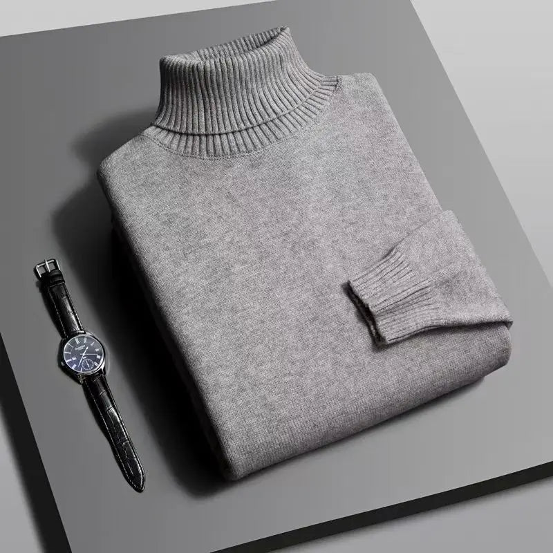 Men Slim Fit Turtleneck Sweater