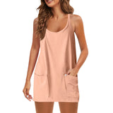 Women Sleeveless Tennis Onesie