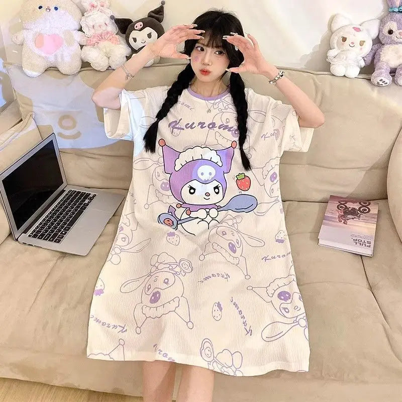 Sanrio Kuromi Cute Pajamas Cosplay Costume